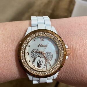 Disney Mickey Mouse Gold and White Watch